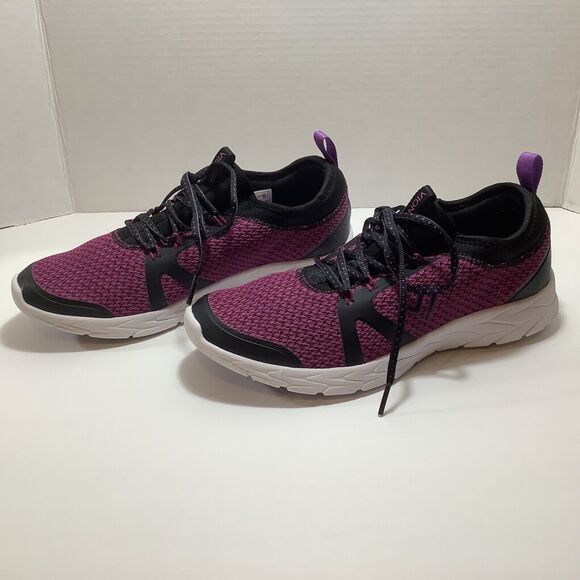 Vionic Alma Walking Size 9 Shoes Black Pink Mesh Lace Up Athletic Sneakers - Picture 2 of 11